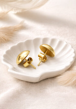Aretes tipo botón